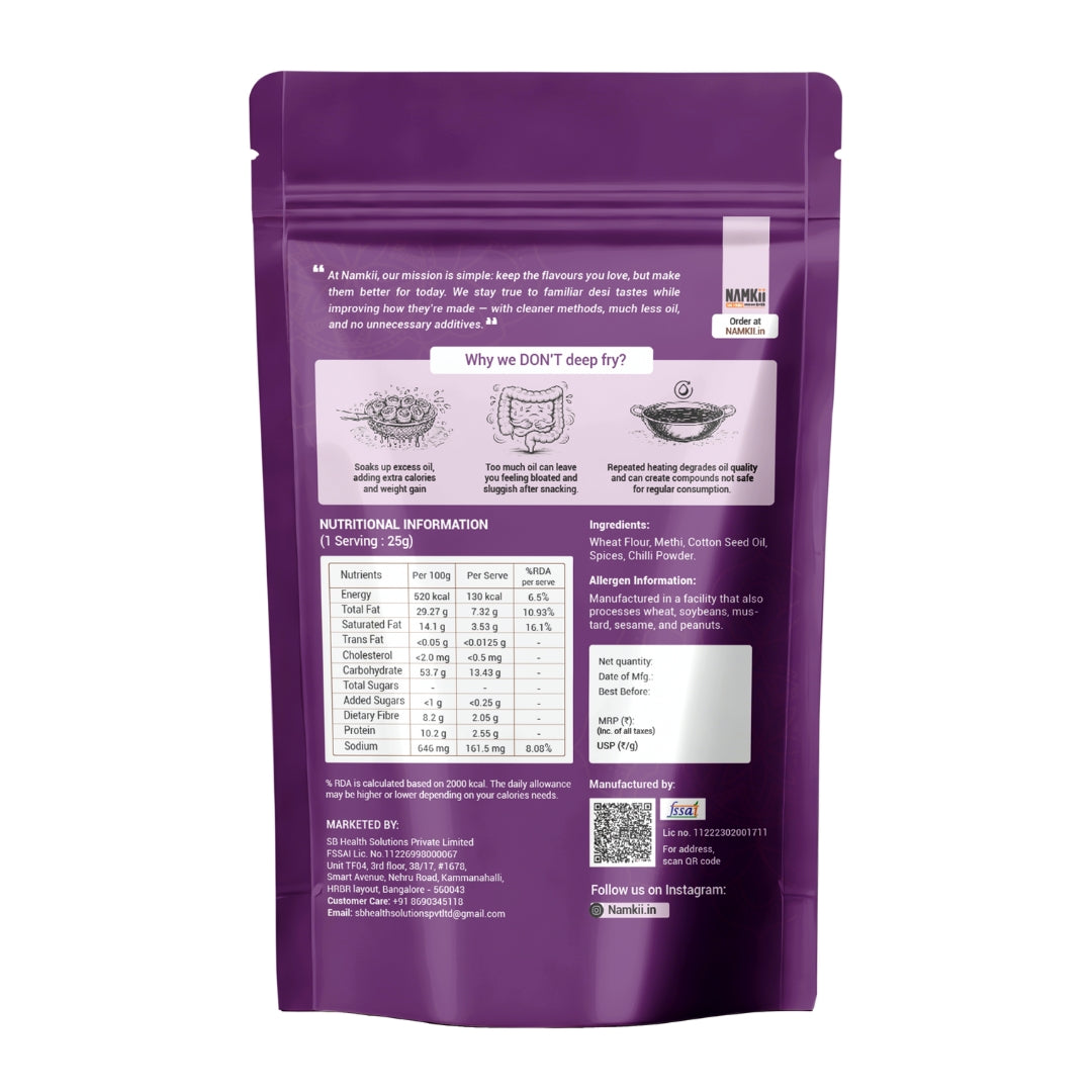 Namkii Baked Masala Mathri | 175g