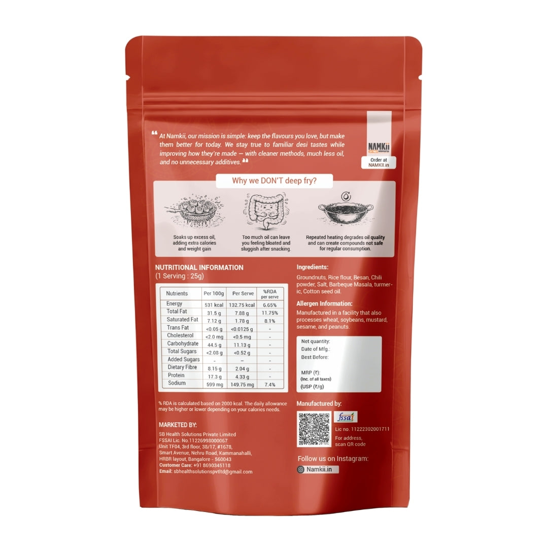 Namkii Baked BBQ Peanuts | 175g